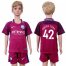 Manchester City #42 Toure YAYA Away Kid Soccer Club Jersey
