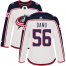 Adidas Columbus Blue Jackets #56 Marko Dano White Road Authentic Womens Stitched NHL Jersey