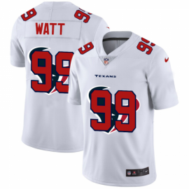 Houston Texans #99 J.J. Watt White Mens Nike Team Logo Dual Overlap Limited NFL Jersey