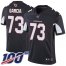 Nike Arizona Cardinals #73 Max Garcia Black Alternate Mens Stitched NFL 100th Season Vapor Limited Jersey