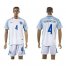 England #4 Henderson Home Soccer Country Jersey
