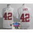 Alabama Crimson Tide 42 Eddie Lacy White College Football NCAA Jersey 2014 All State Sugar Bowl Game Patch
