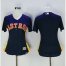 Houston Astros Blank Navy Blue Womens Alternate Stitched MLB Jersey