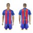 Barcelona #1 Ter Stegen Home With Blue Shorts Soccer Club Jersey
