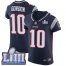 Nike New England Patriots #10 Josh Gordon Navy Blue Team Color Super Bowl LIII Bound Mens Stitched NFL Vapor Untouchable Elite Jersey