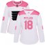 Adidas Philadelphia Flyers #18 Tyler Pitlick White/Pink Authentic Fashion Womens Stitched NHL Jersey