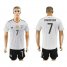 Germany #7 Schweinsteiger White Home Soccer Country Jersey