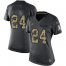 Nike Washington Football Team #24 Josh Norman Black Womens Stitched NFL Limited 2016 Salute to Service Jersey