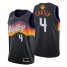 Nike Phoenix Suns #4 Jevon Carter Mens 2021 NBA Finals Bound City Edition Jersey Black Mens
