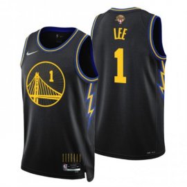 Golden State Golden State Warriors #1 Damion Lee Youth Nike Black Swingman 2022 NBA Finals City Edition Jersey Youth