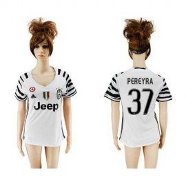 Womens Juventus #37 Pereyra Sec Away Soccer Club Jersey
