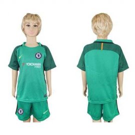 Chelsea Blank Green Kid Soccer Club Jersey