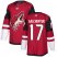 Adidas Arizona Coyotes #17 Alex Galchenyuk Maroon Home Authentic Stitched NHL Jersey