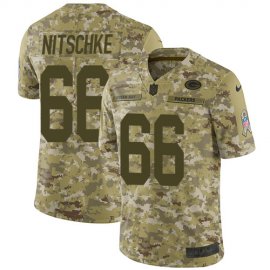 Nike Green Bay Packers #66 Ray Nitschke Camo Mens Stitched NFL Limited 2018 Salute To Service Jersey