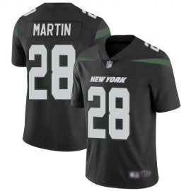 Nike New York Jets #28 Curtis Martin Black Alternate Mens Stitched NFL Vapor Untouchable Limited Jersey