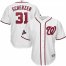 Washington Nationals #31 Max Scherzer Majestic Youth 2019 World Series Champions Home Player Jersey White