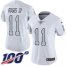 Nike Las Vegas Raiders #11 Henry Ruggs III White Womens Stitched NFL Limited Rush 100th Season Jersey