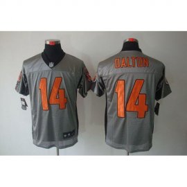 Nike Cincinnati Bengals #14 Andy Dalton Grey Shadow Mens Stitched NFL Elite Jersey