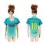 Womens Barcelona #18 Jordi Alba Sec Away Soccer Club Jersey
