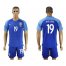 Brazil #19 Willian Blue Soccer Country Jersey