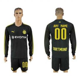 Dortmund Personalized Away Long Sleeves Soccer Club Jersey