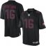 Nike San Francisco 49ers #16 Joe Montana Black Mens Stitched NFL Impact Limited Jersey