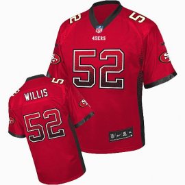 Nike San Francisco 49ers #52 Patrick Willis Red Team Color Youth Stitched NFL Elite Drift Fashion Jersey