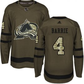 Adidas Colorado Avalanche #4 Tyson Barrie Green Salute to Service Stitched NHL Jersey