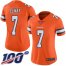 Nike Denver Broncos #7 John Elway Orange Womens Stitched NFL Limited Rush 100th Season Jersey
