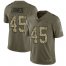 Nike Atlanta Falcons #45 Deion Jones Olive/Camo Mens Stitched NFL Limited 2017 Salute To Service Jersey