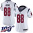 Nike Houston Texans #88 Jordan Akins White Womens Stitched NFL 100th Season Vapor Untouchable Limited Jersey