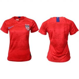 Womens USA Blank Away Soccer Country Jersey