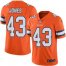 Nike Denver Broncos #43 Joe Jones Orange Mens Stitched NFL Limited Rush Jersey