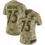 Nike Pittsburgh Steelers #75 Joe Greene Camo Womens Stitched NFL Limited 2018 Salute to Service Jersey