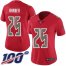 Nike Tampa Bay Buccaneers #25 Peyton Barber Red Womens Stitched NFL Limited Rush 100th Season Jersey