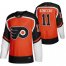 Philadelphia Flyers #11 Travis Konecny Orange Mens Adidas 2020-21 Reverse Retro Alternate NHL Jersey