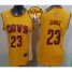 Womens Cavaliers #23 LeBron James Gold The Finals Patch Alternate Stitched NBA Jersey
