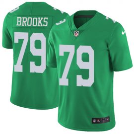 Nike Philadelphia Eagles #79 Brandon Brooks Green Mens Stitched NFL Limited Rush Jersey