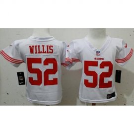 Toddler Nike San Francisco 49ers #52 Patrick Willis White Stitched NFL Elite Jersey
