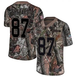 Nike New York Giants #87 Sterling Shepard Camo Mens Stitched NFL Limited Rush Realtree Jersey