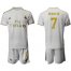 Real Madrid #7 Ronaldo White Home Soccer Club Jersey