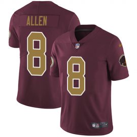 Nike Washington Football Team #8 Kyle Allen Burgundy Red Alternate Mens Stitched NFL Vapor Untouchable Limited Jersey