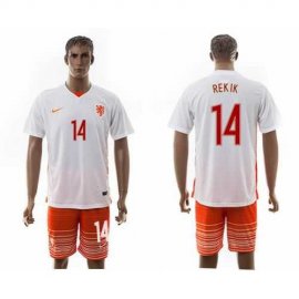 Holland #14 Rekik Away Soccer Country Jersey