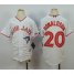 Toronto Blue Jays #20 Josh Donaldson White 2015 Canada Day Stitched Youth MLB Jersey