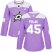 Adidas Dallas Stars #45 Roman Polak Purple Authentic Fights Cancer Womens Stitched NHL Jersey