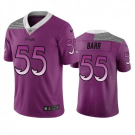 Minnesota Minnesota Vikings #55 Anthony Barr Purple Vapor Limited City Edition NFL Jersey