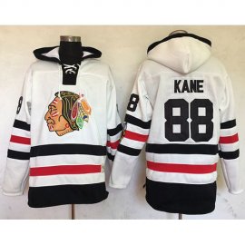 Chicago Blackhawks #88 Patrick Kane White Sawyer Hooded Sweatshirt 2017 Winter Classic Stitched NHL Jersey