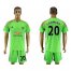 Manchester United #20 S.Romero Green Soccer Club Jersey
