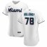 Miami Marlins #78 Jordan Holloway Mens Nike White Home 2020 Authentic Player MLB Jersey