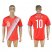 Costa Rica #10 Ruiz B. Home Soccer Country Jersey